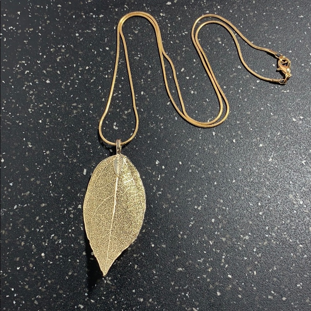 Gold Leaf Necklace
